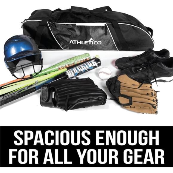 Rolling Baseball Bag Black - Picture 6 of 7